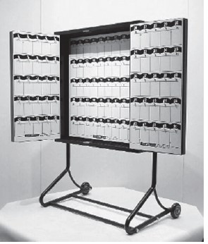 COFFRE MURAL VOITURIER NOIR 100 CLES 2 PORTES - 2025